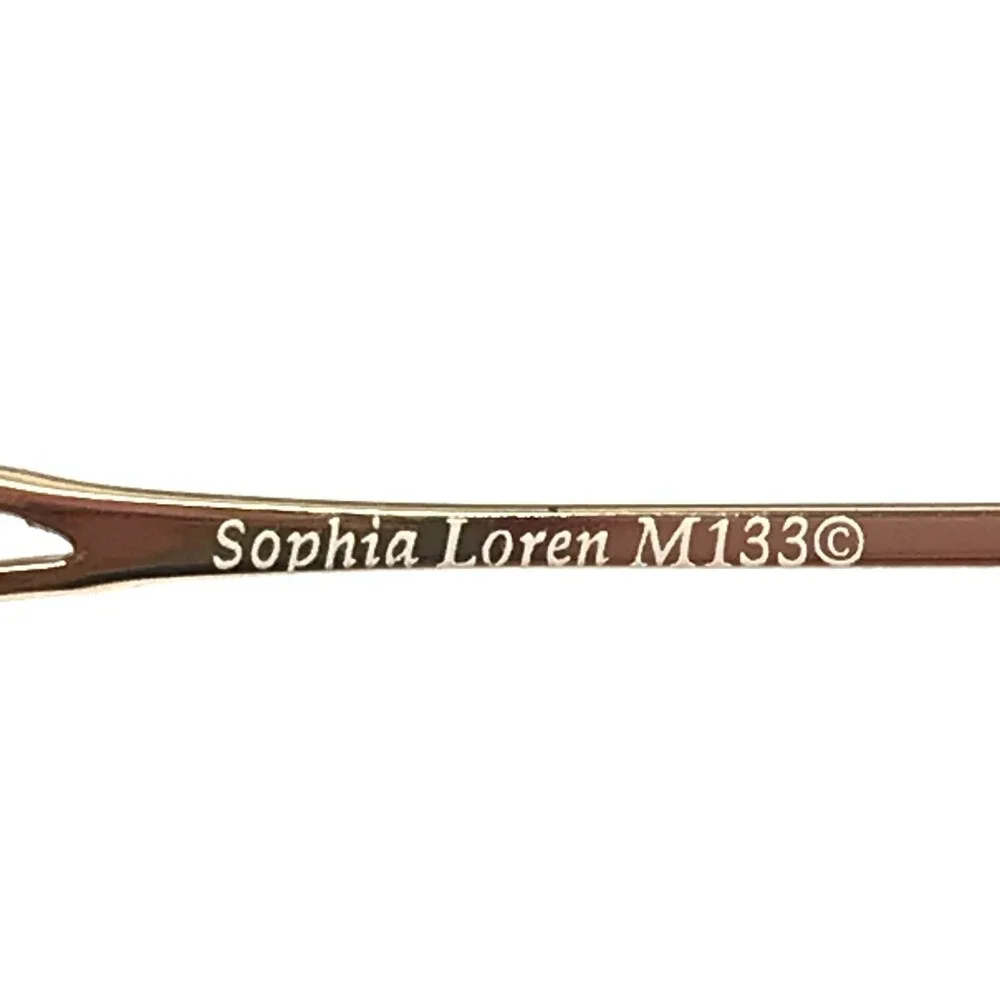Sophia Loren Eyeglasses Frames M133 ZYLOWARE 153 Gold Tortoise Oval 50-18-140